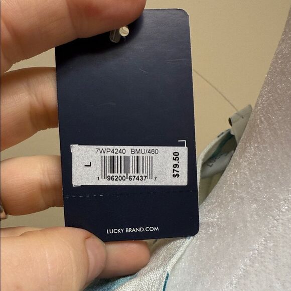 Lucky Brand Blue‎ and White Floral Blouse - Picture 3 of 10